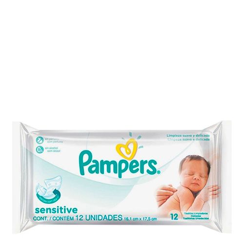 Lencinhos Umedecidos Pampers Sensitives 12 Unidades Lencinhos Umedecidos Pampers Sensitives 12 Unidades