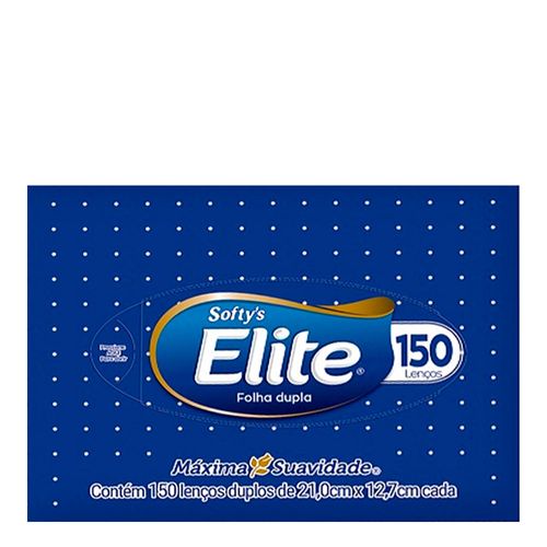Lenço De Papel Elite Softy's Folha Dupla Máxima Suavidade 150 Folhas Lenço De Papel Elite Softy's Folha Dupla Máxima Suavidade 150 Folhas