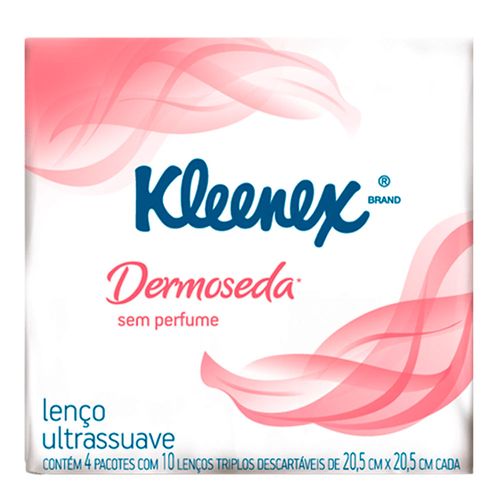 Lenço de Papel Kleenex Dermoseda Bolso 40 Folhas