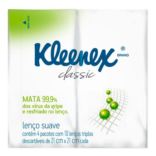 Lenço de Papel Kleenex Proteção de Bolso 40 Folhas