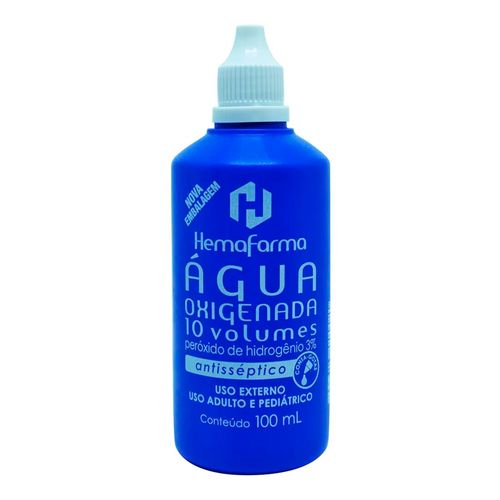 Agua Oxigenada Hemafarma 10 Volumes 100ml Agua Oxigenada Hemafarma 10 Volumes 100ml