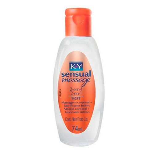 Gel Lubrificante KY Sensual Massage Hot 2 em 1 74ml Gel Lubrificante KY Sensual Massage Hot 2 em 1 74ml