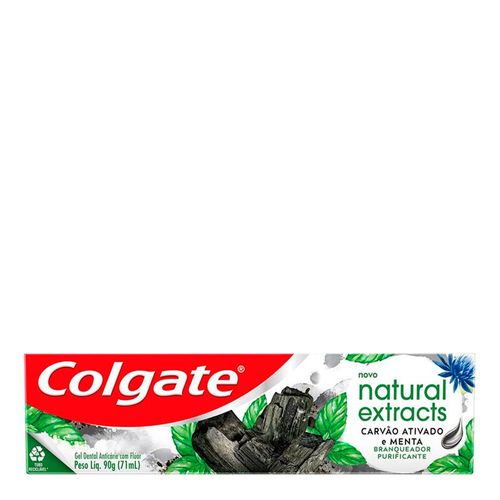 Gel Dental Colgate Natural Extracts Purificante com Carvão Ativado e Menta 90g Gel Dental Colgate Natural Extracts Purificante com Carvão Ativado e Menta 90g