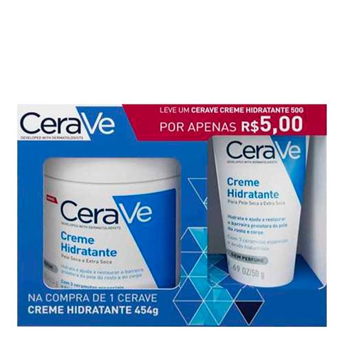 Kit Creme Hidratante Corporal Cerave 454g + Hidratante Corporal 50g Kit Creme Hidratante Corporal Cerave 454g + Hidratante Corporal 50g