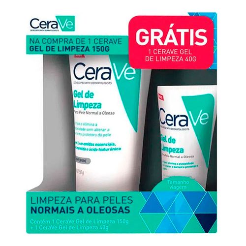 Kit Gel de Limpeza CeraVe 150g + 40g Kit Gel de Limpeza CeraVe 150g + 40g