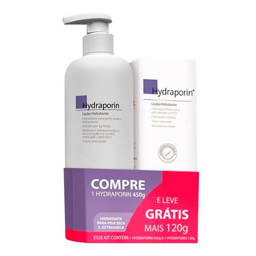 Kit Hidratante Hydraporin Corpo 450g Grátis 120g Kit Hidratante Hydraporin Corpo 450g Grátis 120g