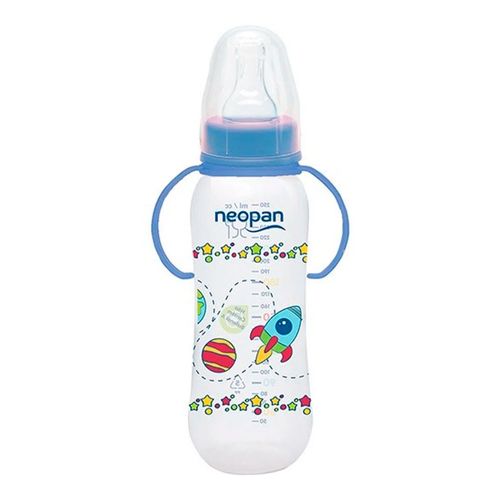 Mamadeira Neopan Com Alça Azul 250ml