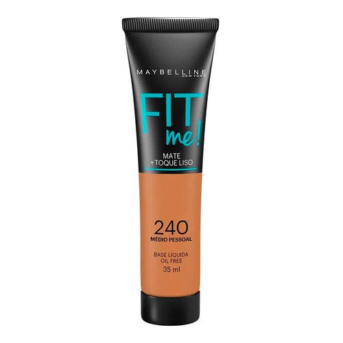 Maybelline Base Líquida Oil Free Fit Me! Cor 240 Médio Especial 35ml Maybelline Base Líquida Oil Free Fit Me! Cor 240 Médio Especial 35ml