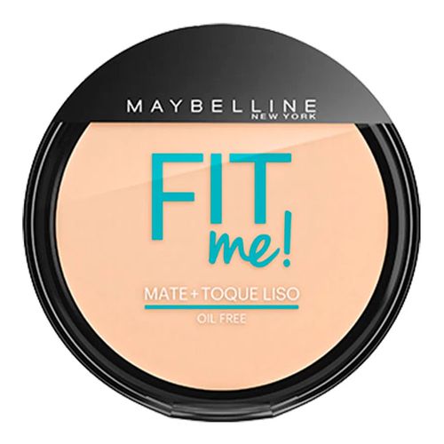 Maybelline Pó Compacto Mate + Toque Liso Fit Me! Cor 100 Claro Sutil