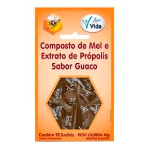 Mel Composto Própolis e Guaco Apis Vida 40g Mel Composto Própolis e Guaco Apis Vida 40g
