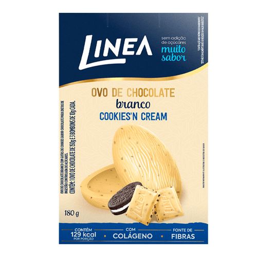 Ovo De Páscoa Linea Cookies Zero Açúcar 180g Ovo De Páscoa Linea Cookies Zero Açúcar 180g