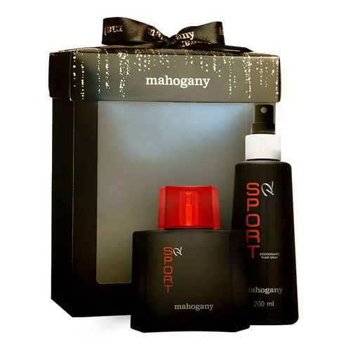 Kit Sport R com Fragrância, Desodorante e Caixa Preta Kit Sport R com Fragrância, Desodorante e Caixa Preta