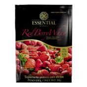 Whey Protein Hidrolisado e Isolado Red Berry - Essential Nutrition - 15 Sachês de 34g