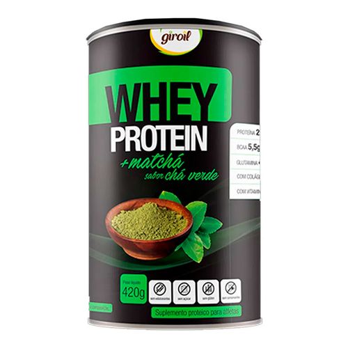 Whey Protein +Matchá Chá Verde - Giroil - 420g Whey Protein +Matchá Chá Verde - Giroil - 420g