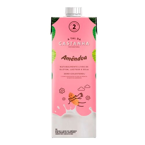 Pack Leite Vegetal de Amêndoas 7 unidades - A Tal da Castanha - 1 Litro Pack Leite Vegetal de Amêndoas 7 unidades - A Tal da Castanha - 1 Litro