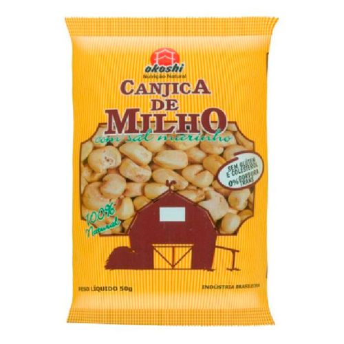 Pack Canjica de Milho com Sal Marinho - 6 unidades - Okoshi - 50g