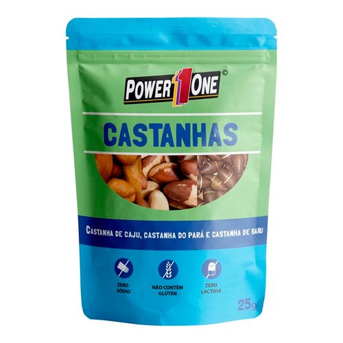 Pack Nuts Castanhas - 10 unidades - Power One - 25g Pack Nuts Castanhas - 10 unidades - Power One - 25g