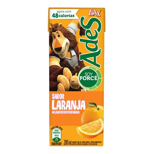 Bebida com Soja Ades Sabor Laranja 200ml Bebida com Soja Ades Sabor Laranja 200ml