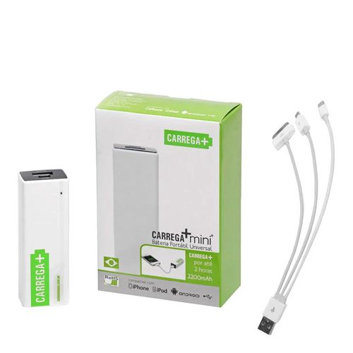 Carregador Portátil Universal Carrega + Carregador Portátil Universal Carrega +