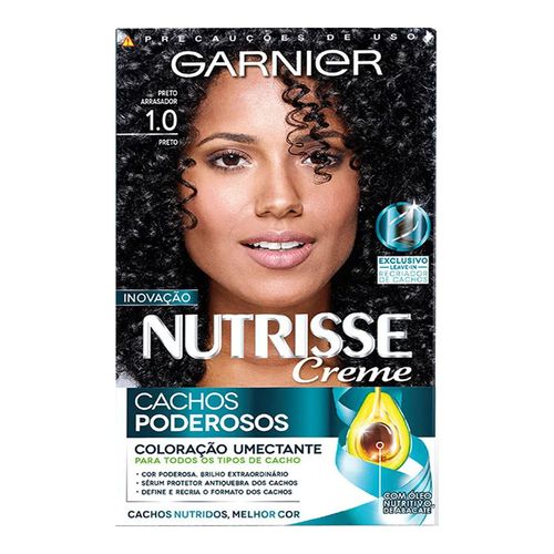 Coloração Nutrisse Cachos Poderosos 1.0 Preto Arrasador Coloração Nutrisse Cachos Poderosos 1.0 Preto Arrasador