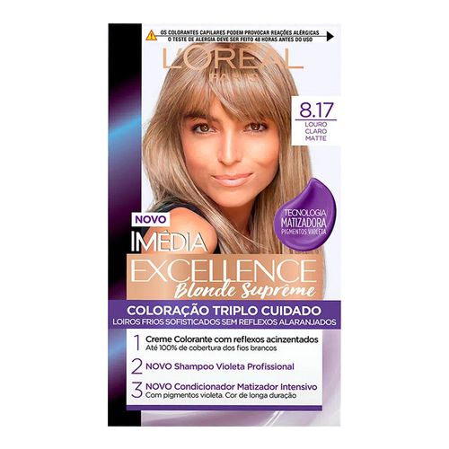Coloração Permantete Imédia Blondes Supreme 8.17 1 Unidade