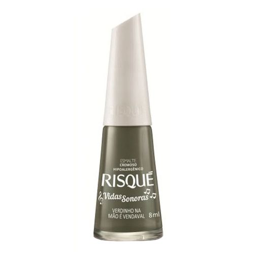 Esmalte Cremoso Risqué Vidas Sonoras Verdinho na Mão é Vendaval 8ml Esmalte Cremoso Risqué Vidas Sonoras Verdinho na Mão é Vendaval 8ml