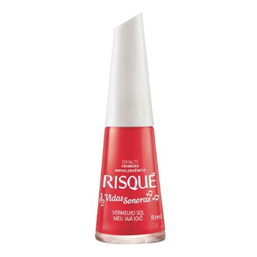 Esmalte Cremoso Risqué Vidas Sonoras Vermelho Sol Meu Iaiá Ioiô 8ml Esmalte Cremoso Risqué Vidas Sonoras Vermelho Sol Meu Iaiá Ioiô 8ml