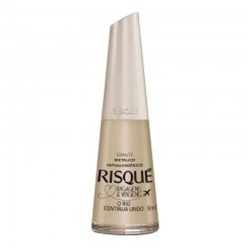 Esmalte Risqué Bagagens e Viagens Metálico O Rio Continua Lindo 8ml Esmalte Risqué Bagagens e Viagens Metálico O Rio Continua Lindo 8ml