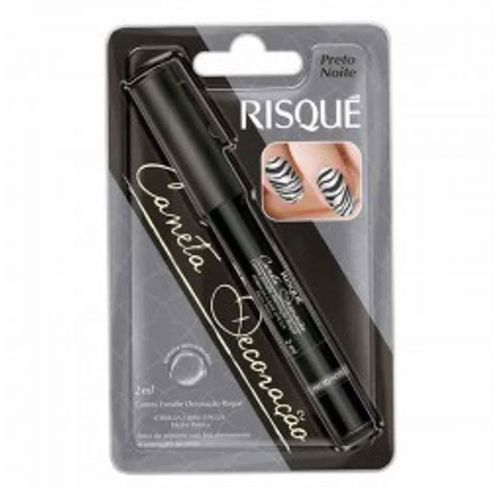 Esmalte Risqué Caneta Decorativa Preto Noite 2ml Esmalte Risqué Caneta Decorativa Preto Noite 2ml