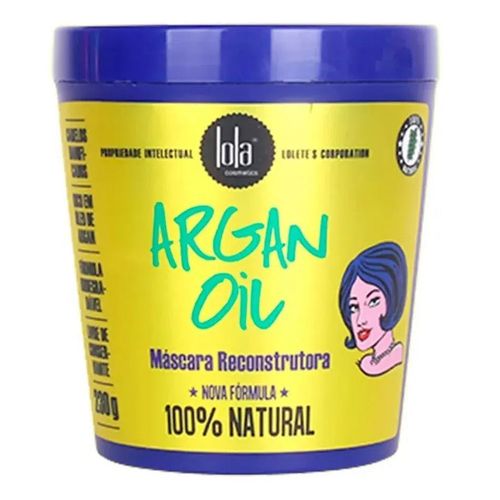 Máscara Reconstrutora Lola Cosmetics Argan Oil 230g Máscara Reconstrutora Lola Cosmetics Argan Oil 230g