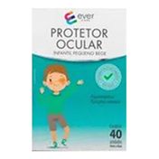 Protetor Ocular Infantil Ever Care Pequeno Bege 40 Unidades