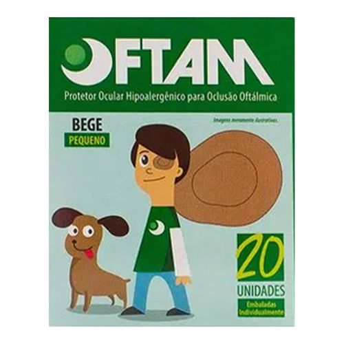 Protetor Ocular Oftam Pequeno Bege 20 Unidades Protetor Ocular Oftam Pequeno Bege 20 Unidades