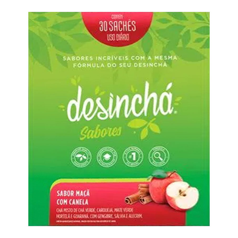 Encontraproduto.com.br - CHA DESINCHA MAÇA COM CANELA COM 30 SACHES