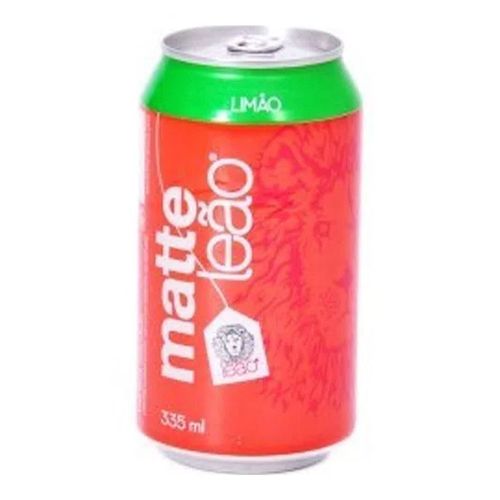 Chá Mate Leão com Limão Lata 335ml Chá Mate Leão com Limão Lata 335ml
