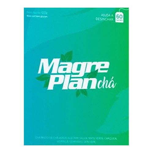 Chá Misto Magreplan 30 Dias Ervas com Chá Verde 60 Sachês Chá Misto Magreplan 30 Dias Ervas com Chá Verde 60 Sachês