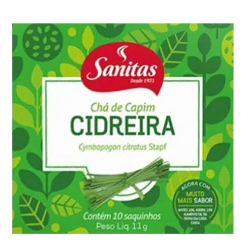 Chá Sanitas Capim Cidreira 10 Sachês Chá Sanitas Capim Cidreira 10 Sachês