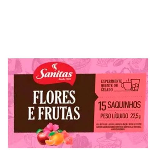 Chá Sanitas Lifar Flores & Frutas 15 Saquinhos Chá Sanitas Lifar Flores & Frutas 15 Saquinhos