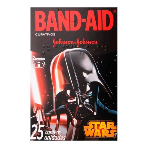 Curativo Band-Aid Star Wars Johnson's 25 Unidades Curativo Band-Aid Star Wars Johnson's 25 Unidades