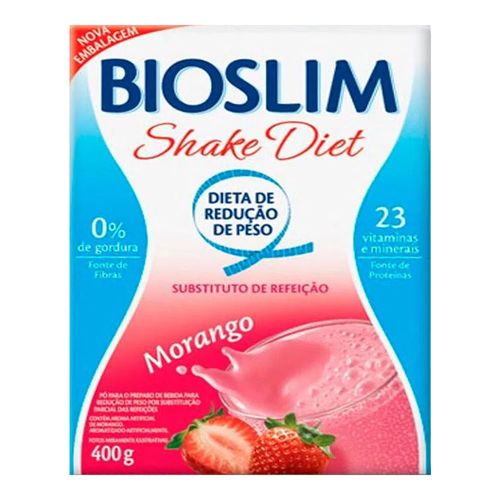 Shake Diet Bioslim Morango 400g Shake Diet Bioslim Morango 400g