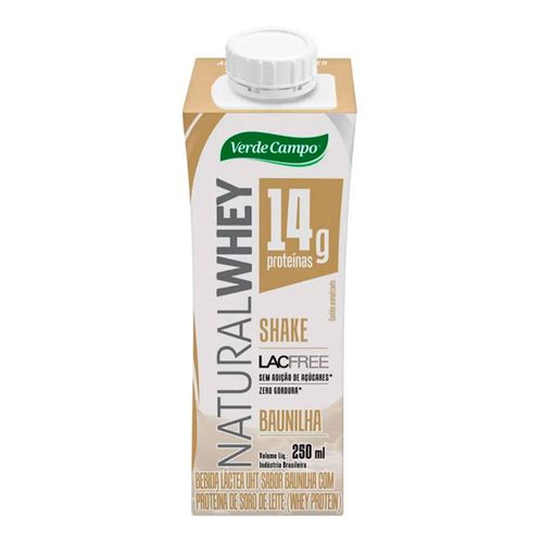 Shake Natural Whey Verde Campo Sabor Baunilha 250ml