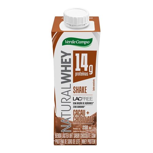 Shake Natural Whey Verde Campo Sabor Chocolate 250ml Shake Natural Whey Verde Campo Sabor Chocolate 250ml