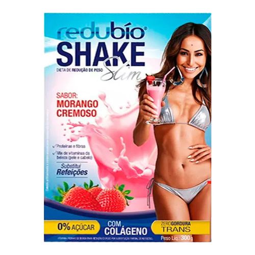 Shake Slim Redubio Morango 300g Shake Slim Redubio Morango 300g