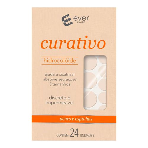 Curativo Hidrocolóide Ever Care Acnes e Espinhas 24 Unidades Curativo Hidrocolóide Ever Care Acnes e Espinhas 24 Unidades