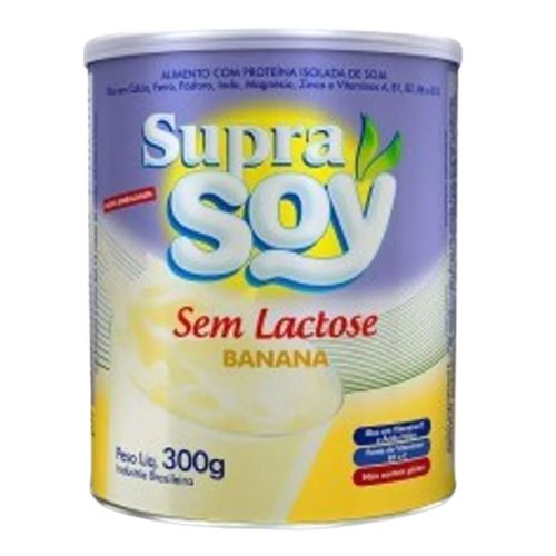 Suprasoy sem Lactose Banana 300g Suprasoy sem Lactose Banana 300g