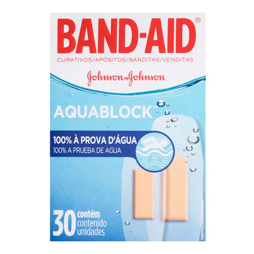 Curativos Band-Aid Aquablock 30 Unidades