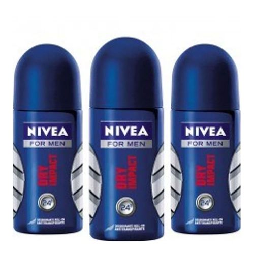 Desodorante Nivea Roll On Dry Impacto Masculino 50ml Desodorante Nivea Roll On Dry Impacto Masculino 50ml