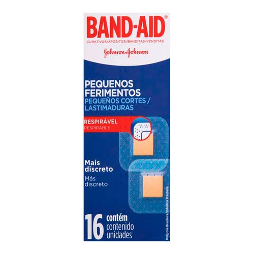 Curativos Band-Aid Pequenos Ferimentos 16 Unidades