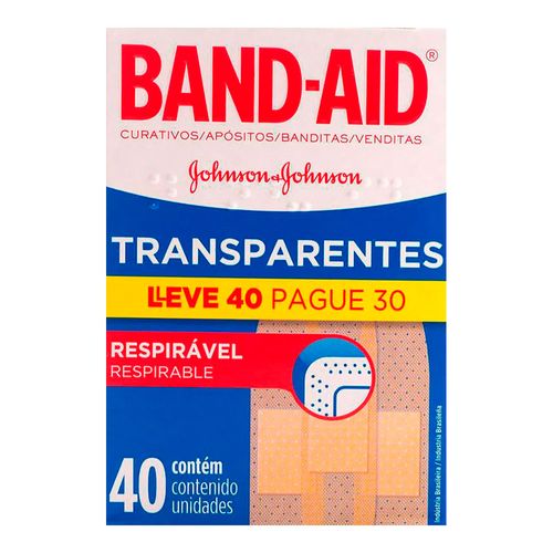Curativos Band-Aid Regular 40 Unidades Curativos Band-Aid Regular 40 Unidades