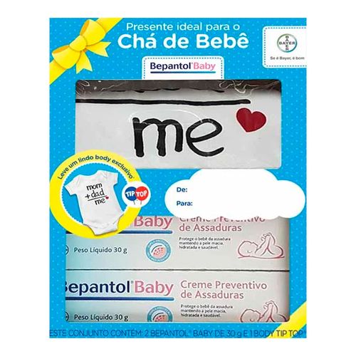 Kit 2 Creme para Assadura Bepantol Baby 30g + Exclusivo Body Tip Top Kit 2 Creme para Assadura Bepantol Baby 30g + Exclusivo Body Tip Top