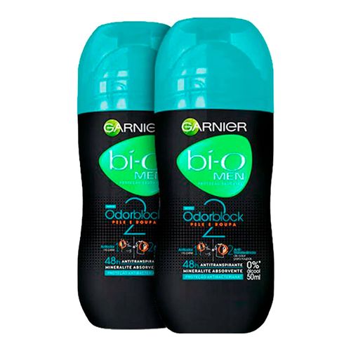 Kit 2 Desodorantes Bí-O Odorblock Masculino Aerosol 50ml Kit 2 Desodorantes Bí-O Odorblock Masculino Aerosol 50ml